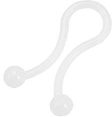 sourcing map Twist Lock Cable Wire Ties Nylon U Shape Save Place 7.3mm Dia White 50pcs