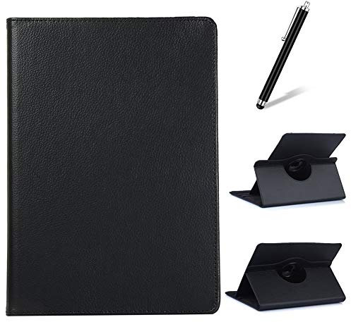 Artfeel Compatible with Huawei MediaPad T3 8 inch Case,360 Degree Rotating Multi-Angle Viewing Stand Cover,Slim Lightweight PU Leather Flip Folio Tablet Case,Black