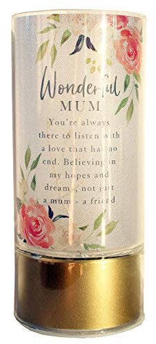 Sophia Light Up Tube Light with Sentiment - Wonderful Mum