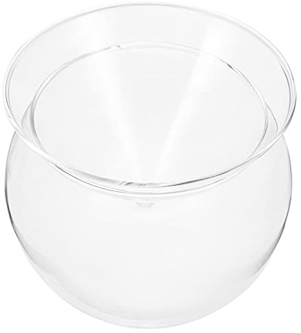 Yardwe Verre à Cocktail Créatif Verre Rond en Verre de Cocktail de Boule Tasse Boisson Gobelet pour La Maison Barre de Cocktail de Champagne à Vin (Transparent)