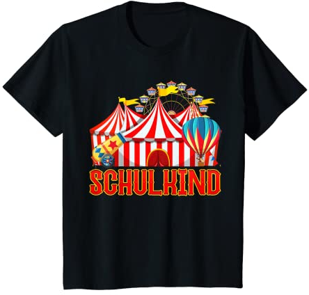 Kinder Einschulung Schulkind 2022 Karneval Zirkus Clown Schultüte T-Shirt