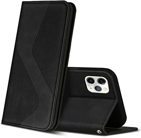 ZONNAVI Cover per iPhone 11 PRO, Flip Custodia Pelle PU con [Slot Cart] [Supporto Stand] [Magnetica], Cover a Libro Portafoglio per iPhone 11 PRO (Nero)