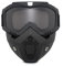 Baceyong Motorradbrille Motocross Motorradbrille Abnehmbare Brille UV-Schutz Skifahren Radfahren Jethelm Maske
