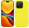 kwmobile Handyhülle für iPhone 14 Pro Hülle, für iPhone 14 Pro Case - Hülle Silikon - kabelloses Laden - Zitronengelb