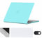 Se7enline Kompatibel mit 2023 2022 MacBook Air M2 Hülle 13 Zoll Hard Laptop Cover für Mac Air 13,6 Zoll A2681 M2 & Tastaturabdeckung (UK Layout) & Webcam-Abdeckung & Trackpad Protector,Türkis Blau