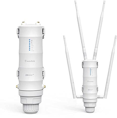 WAVLINK 020088 Router Esterno WiFi SIM 4G Slot SIM AC1200/4G LTE con Poe Passivo Dual Band Bianco