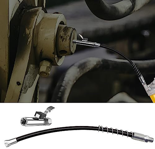 Wazzh Grease Gun Coupler,Grease Gun Fittings,Compatible with All Grease Guns 1/8 NPT Fittings,Lock n lube Grease Gun Coupler.