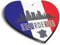 1x Heart MDF Magnet 6cm - Bourdeaux France French City European - Fridge Locker Office Whiteboard Toolbox #59914