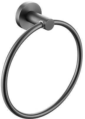 Round Ring Gun Metal Grey