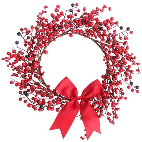 Weihnachtskranz Rot Beeren Kranz, Weihnachtsdekoration
