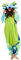 DarkCom Tier Onesie Halloween Cosplay Färberei Grün Axolotl Kostüm Karneval Einteiliger Pyjamas Jumpsuit für Frauen und Männer M