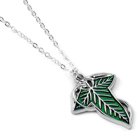 The Lord of The Rings The Leaf of Lorien Halskette, Silber, LRN00005, Einheitsgröße, Zink