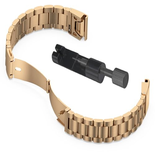 22-mm-Armband für Garmin Quatix Fenix 7 Pro/6 Pro/5 Plus, Metall-Edelstahlarmband für Garmin Descent G1 MARQ Approach S62 S70 Epix Pro, 47 mm Armband