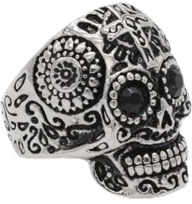 Gu Feng Schmuck Persönlichkeit Vintage Mexikanischer Totenkopf Herren Titan ring