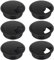 Bolatus 6 passacavo da scrivania, 60 mm, passacavo in plastica, passacavo nero, passacavo per tavolo, ufficio, scrivania