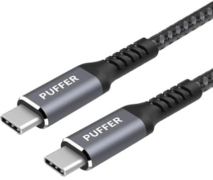 2M USB C to USB C Cable | 3.1A Fast Charging & High-Speed Data Transfer | Durable Nylon Braided | Compatible with iPhone 16/15, Samsung Galaxy S24/S23/S22, Google Pixel, iPad Pro, MacBook, and More