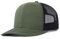Truckercap Herren,Trucker Cap mit Mesh Netz,Meshcap größenverstellbar Baseball Cap,Sommer atmungsaktive Sun Cap,mit verstellbarem Schnallenverschluss für Sport und Reisen,Dunkles Oliv+Schwarz A