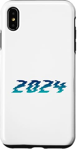 Hülle für iPhone XS Max 2024 Neues Jahr, Zukunft, Kunst, Futuristisch, My Year Tech