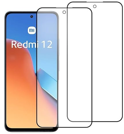 chejuza Verre trempé mat pour Xiaomi Redmi 12 4g/5g [2 pièces], dureté 9H, protection d'écran en verre trempé, anti-empreintes