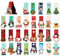 Agoer Lesezeichen Weihnachten 30 Stück, Magnetische Lesezeichen Kinder Bunt, Seiten Clips Mitgebsel Weihnachten Kinder - 30 Verschiedene Weihnachtsmuster für Kinder Schüler Lehrer