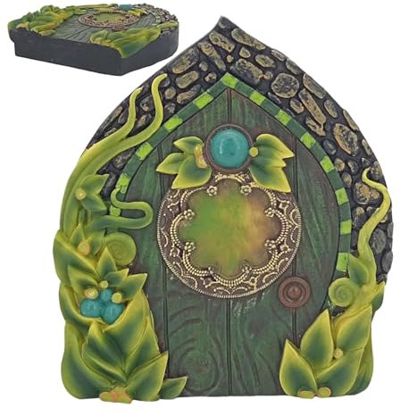 Feetüren für Bäume draußen,Feetür für Baum | 4,7 Zoll Bunte Harz Gnom Fee Tür für Garten | Baumstumpf , solide dekorative Märchenhaus Zubehör für Wand, Tür, Baum, Zaun