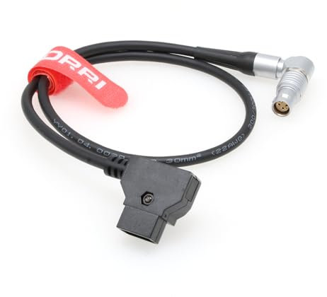 DRRI Rotes Epic V-Raptor DJI High Bright Monitor Ronin 4D DSMC1/DSMC2/DSMC3 D-Tap auf verstellbares 6-poliges rechtwinkliges Stromkabel