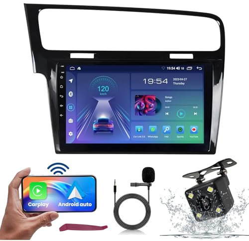 Android 14 Radio per auto Navigazione GPS per VW G-olf 7 VII MK7, con , 10,1 pollici Touchscreen Radio, 1280 x 720, supporta la wireless Carplay Android Car WiFi Bluetooth 5.0 SWC FM Radio,M600s