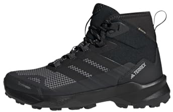 adidas Men's Terrex Skychaser Ax5 Mid Gore-Tex Climawarm+ Hiking Shoes, Core Black/Core Black/Carbon, 11 UK