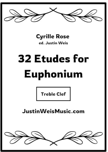 32 Etudes for Euphonium: Treble Clef Version