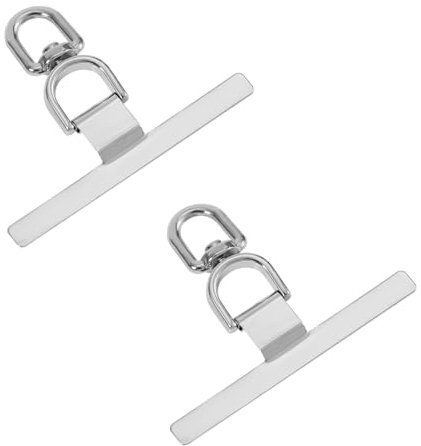 Gosknor 2pcs Métal Patch pour Cordon de Téléphone, Universels Languette Cordon Téléphone Portable Sans Adhésif Coussinet Cordon Téléphone pour Étuis de Téléphone à Couverture Complète