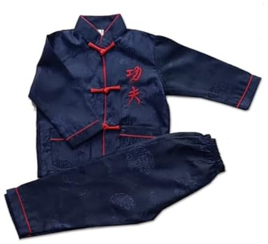 Vêtements Kung Fu pour enfants, uniforme traditionnel de Tai Chi pour garçons et filles, Arts martiaux chinois Wing Chun à manches longues Tang-Suit