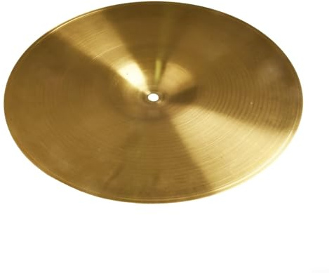 LatoYard 6 8 10 12 14 16 Zoll Messing Becken Set für Drum Percussion Splash Crash Hi-Hat Becken Golden