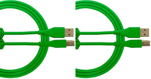 UDG Ultimate Cable USB 2.0 Type A-B Straight 1M (Green) (Packung mit 2)