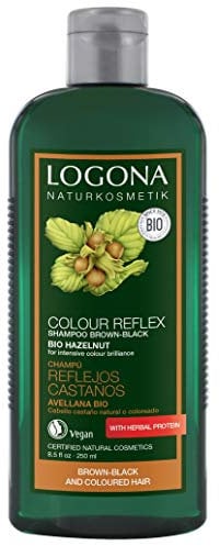 Logona Color Care Haarshampoo Haselnussbraun/Schwarz 250 ml