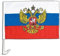 Autofahne Autoflagge Russland mit Wappen - 30 x 40 cm