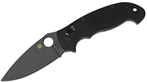 Spyderco 01SP783 Unisex Manix 2 Xl Black Taschenmesser, Schwarz, M EU