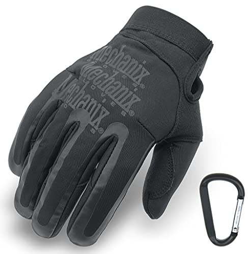 MECHANIX WEAR Element Einsatz-Handschuh, winddicht, wasserabweisend, Touchscreen-fähig + TS Tactical Gear-Karabiner, Original Glove in GrößeS: S