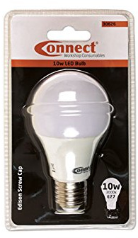 Connect 30626 10W LED Bulb 3000K E27 ES Fitting Warm White 1pc