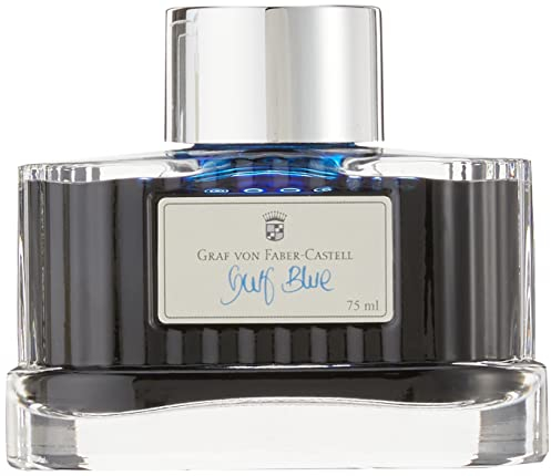 Graf von Faber-Castell 141018 Tintenglas Gulf Blau
