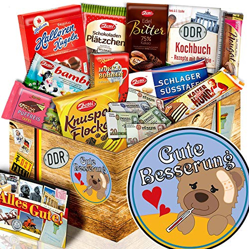 Gute Besserung - Schoko Geschenkbox DDR - gute Besserung Geschenk für Freundin
