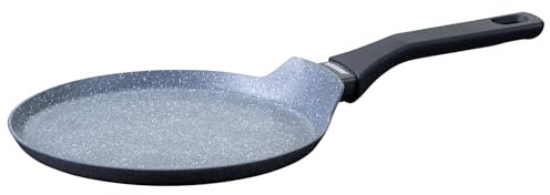 Fackelmann Crepepfanne Cosmo – Ø 25 cm aus gepresstem Aluminium, PFAS-freie Excilon Ceramic Beschichtung, Soft-Touch Griff, Reinigung per Hand