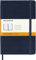 Moleskine Klassisches Notizbuch, Liniertes Notizbuch, Hardcover und Elastischer Verschluss, Medium Format 11,5 x 18 cm, Saphirblau, 208 Seiten
