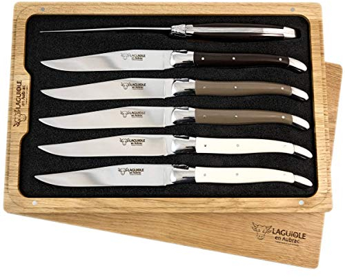 LAGUIOLE en Aubrac 6 Premium Steakmesser geschmiedet Corian spülmaschinenfest