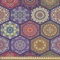 ABAKUHAUS Mandala Gewebe als Meterware, Orientalisches Hexagon-Motiv, Schön Gewebten Stoff für Polster und Wohnaccessoires, 1M (148x100cm), Quartz Mehrfarbig