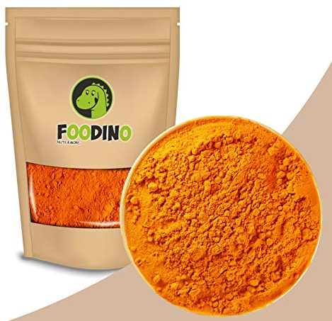 FOODINO 1kg Kurkuma gemahlen naturbelassen ungeschwefelt Pulver Gelbwurz
