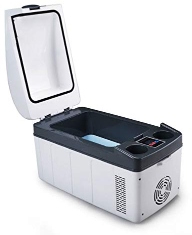 TYZXR PortáTil Refrigerador Congelador, 20L Coche Nevera DC 12v/24v AC 100v~240v FríO Calor Temperatura Ajustable Silenciosa Mini Nevera para Hogar Coche Camiones Picnic
