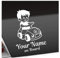 Kiwistar - Babyaufkleber - Weiß - Junge Auto Sticker - mit Wunschtext individuell personalisiert + on Board 15cm - für Auto, Motorrad, Fahrrad, Tuning