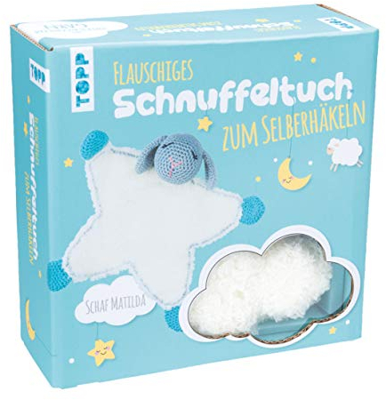 Häkelset Flauschiges Schnuffeltuch Schaf Matilda: Anleitung und Material für EIN Flauschiges Schaf-Schnuffeltuch zum Selberhäkeln. Mit Flausch-Garn