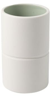 Villeroy & Boch - its My Home Mineral Small vase, Elegant vase for Artistic Flower Arrangements, Premium Porcelain, Green, White, Hand wash