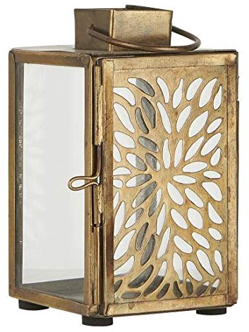 Ib Laursen Mini-Laterne/Teelichthalter aus Glas und Metall